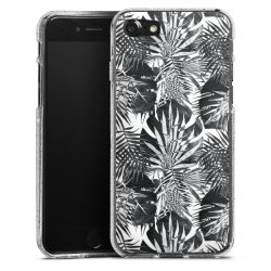 Silicone Glitter Case silver glitter