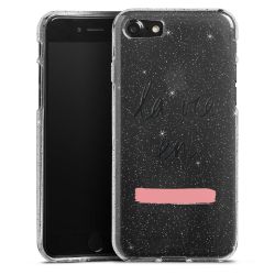 Silicone Glitter Case silver glitter