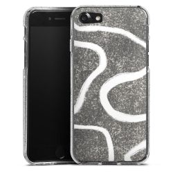 Silicone Glitter Case silver glitter