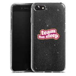 Silicone Glitter Case silver glitter