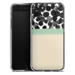 Silicone Glitter Case silver glitter