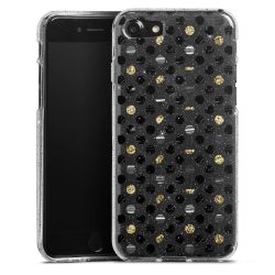 Silicone Glitter Case silver glitter