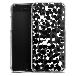 Silicone Glitter Case silver glitter