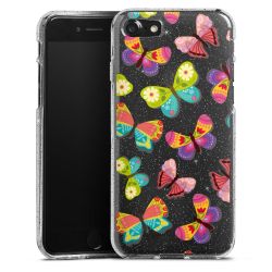 Silicone Glitter Case silver glitter