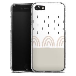 Silicone Glitter Case silver glitter