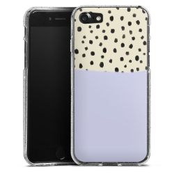 Silicone Glitter Case silver glitter