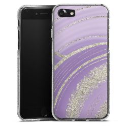 Silicone Glitter Case silver glitter