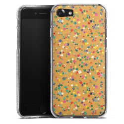 Silicone Glitter Case silver glitter