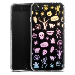 Silicone Glitter Case silver glitter