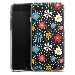 Silicone Glitter Case silver glitter