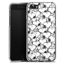 Silicone Glitter Case silver glitter