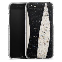 Silicone Glitter Case silver glitter