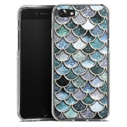 Silicone Glitter Case silver glitter