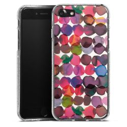 Silicone Glitter Case silver glitter