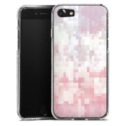 Silicone Glitter Case silver glitter