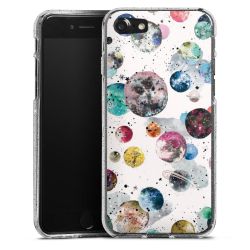 Silicone Glitter Case silver glitter