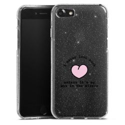 Silicone Glitter Case silver glitter