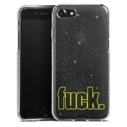 Silicone Glitter Case silver glitter