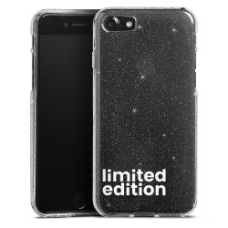 Silicone Glitter Case silver glitter