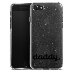 Silicone Glitter Case silver glitter