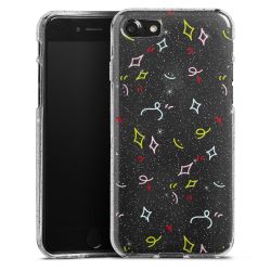 Silicone Glitter Case silver glitter