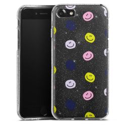 Silicone Glitter Case silver glitter