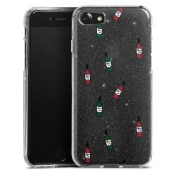 Silicone Glitter Case silver glitter