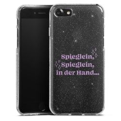 Silicone Glitter Case silver glitter