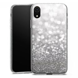 Silicone Glitter Case silver glitter