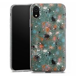 Silicone Glitter Case silver glitter