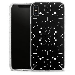 Silicone Glitter Case silver glitter