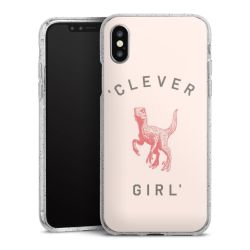 Silicone Glitter Case silver glitter