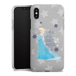 Silicone Glitter Case silver glitter