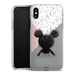 Silicone Glitter Case silver glitter