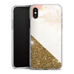 Silicone Glitter Case silver glitter