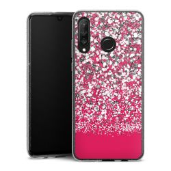 Silicone Glitter Case silver glitter