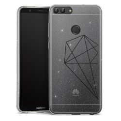 Silicone Glitter Case silver glitter