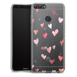 Silicone Glitter Case silver glitter