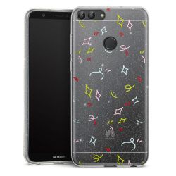 Silicone Glitter Case silver glitter