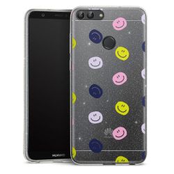 Silicone Glitter Case silver glitter