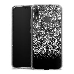 Silicone Glitter Case silver glitter