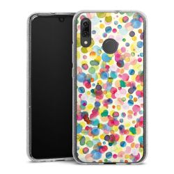 Silicone Glitter Case silver glitter