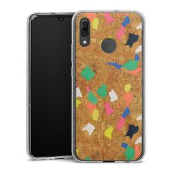 Silicone Glitter Case silver glitter