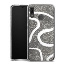 Silicone Glitter Case silver glitter