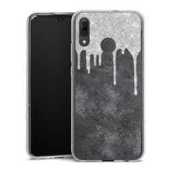 Silicone Glitter Case silver glitter