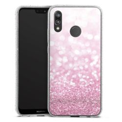 Silicone Glitter Case silver glitter