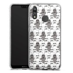 Silicone Glitter Case silver glitter