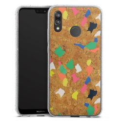 Silicone Glitter Case silver glitter