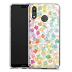 Silicone Glitter Case silver glitter