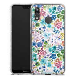 Silicone Glitter Case silver glitter